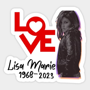 Lisa Marie Presley R.I.P Heartbreaker 1968- 2023 t shirt, coffee mug, hoodie, phone case, apparel T-Shirt Sticker